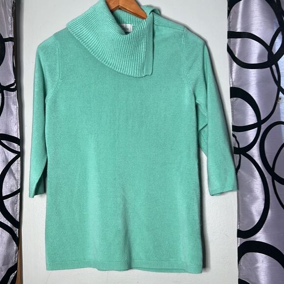 Knit by Hampshire studio 100% acrylic sweater with three-quarter sleeves - Picture 1 of 12